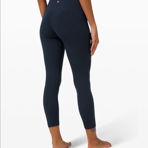 True navy Lululemon align high-rise crop 23"